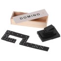 Domino drewniane klocki gra rodzinna + pudełko