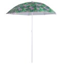 Parasol ogrodowy plażowy regulowany 150cm łamany liście