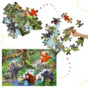 CASTORLAND Puzzle 40 układanka elementów Maxi Jungle Animals - Zwierzęta z Dżungli 4+