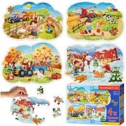 CASTORLAND Puzzle 4w1 układanka Four Seasons - Cztery Pory Roku 4+