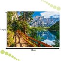 CASTORLAND Puzzle układanka 1000 elementów Braies Lake, Italy - Jezioro Braies Włochy 68x47cm