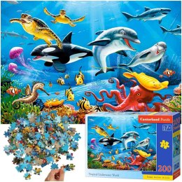 CASTORLAND Puzzle układanka 200 elementów Tropical Underwater World - Tropikalny Podwodny Świat 7+