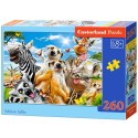 CASTORLAND Puzzle układanka 260 elementów African Selfie - Afrykańskie zwierzęta 8+