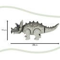 Dinozaur Triceratops zabawka interaktywna na baterie chodzi świeci ryczy