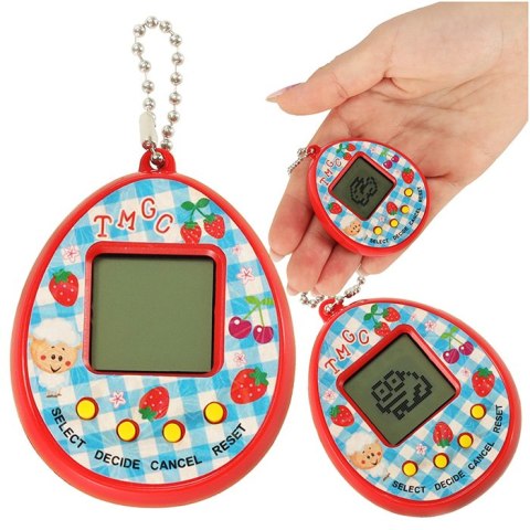 Zabawka Tamagotchi elektroniczna gra jajko czerwon