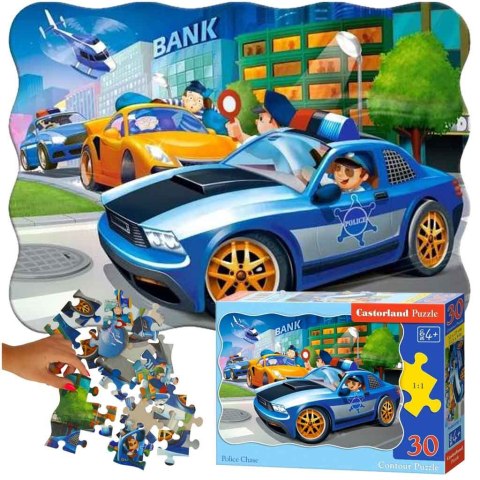 CASTORLAND Puzzle układanka 30 elementów Police Chase - Policja 4+