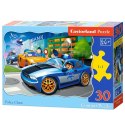 CASTORLAND Puzzle układanka 30 elementów Police Chase - Policja 4+