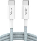 Kabel USB-C dwie końcówki USB-C 65W 3A 1m premium