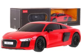 Audi R8 czerwony RASTAR model 1:24 Zdalnie sterowane auto + Pilot 2,4 GHz