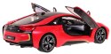 BMW i8 czerwone RASTAR model 1:14 Zdalnie sterowane auto + pilot 2,4 GHz