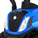 Traktor z przyczepą New Holland T7 Jeździk dla dzieci + Akcesoria + Dźwięki + LED