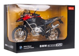 Motocykl BMW R 1200 GS czerwony RASTAR model 1:9 Metalowa karoseria