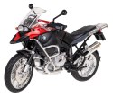 Motocykl BMW R 1200 GS czerwony RASTAR model 1:9 Metalowa karoseria