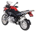 Motocykl BMW R 1200 GS czerwony RASTAR model 1:9 Metalowa karoseria