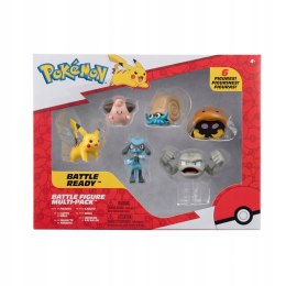 POKEMON Pikachu Cleffa Riolu Geodude Omanyte Kabuto figurki bitewne