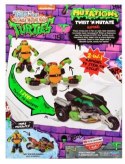 TURTLES WOJOWNICZE ŻÓŁWIE NINJA Twist n Mutate Raphael, pojazd z figurką