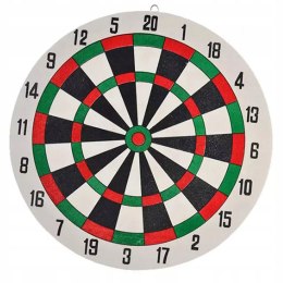 Tarcza dart tablica do rzutek dwustronna 30cm + lotki rzutki