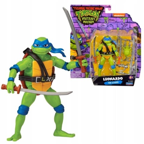 Turtles Wojownicze Żółwie Ninja figurka Leonardo The Leader + akcesoria