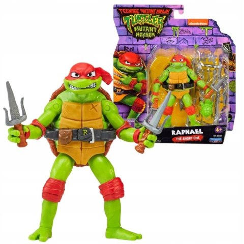 Turtles Wojownicze Żółwie Ninja figurka Raphael The Angry One + akcesoria