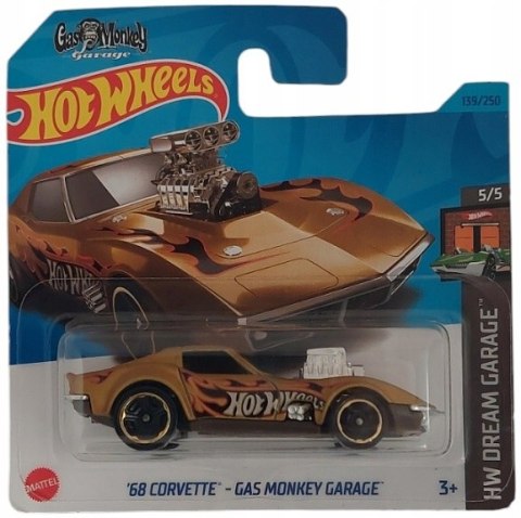 Hot Wheels samochód Corvette 68 - Gas Monkey Garage HW Dream Garage