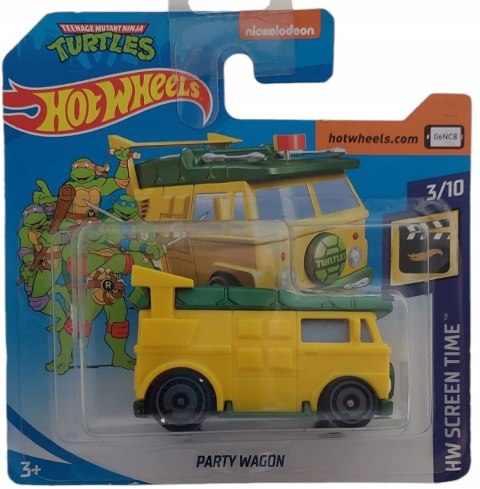 Hot Wheels samochód bus Party Wagon HW Screen Time Ninja Turtles TMNT