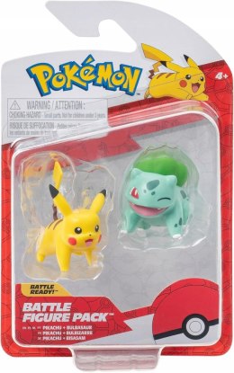 Pokemony - Zestaw 2 figurek Bulbasaur i Pikachu figurki bitewne