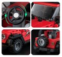 Klocki Autko samochód terenowy Jeep 414el. Czerwone Mould King