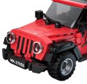 Klocki Autko samochód terenowy Jeep 414el. Czerwone Mould King