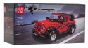 Klocki Autko samochód terenowy Jeep 414el. Czerwone Mould King