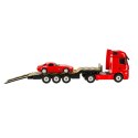 Laweta Mercedes-Benz Actros + auto sportowe 1:26 Samochód r/c Rastar