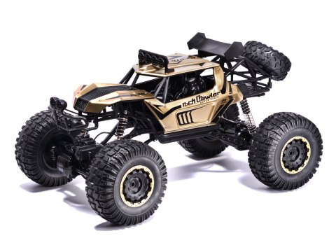 Samochód zdalnie sterowany na pilota RC Rock Crawler 2,4GHz 1:8 51cm metal złoty