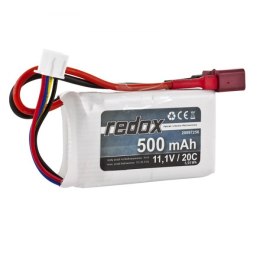 Pakiet LiPo Redox 500 mAh 11,1V 20C