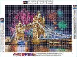 Haft Diamentowy Mozaika Diamentowa Diamond Painting MOST TOWER BRIDGE 40x30