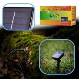 Lampki LED solarne choinkowe świąteczne łańcuch świetlny 20m 200LED multikolor